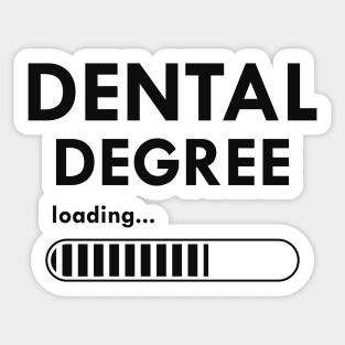 Dental Degree Loading Sticker